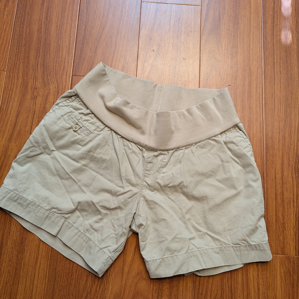 Liz Lange High Waist Tan Shorts